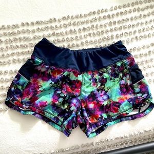 Athleta brand shorts, size XS, navy and multicolored
